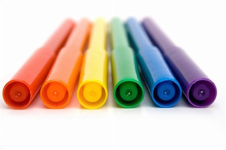 Rainbow markers Foto de stock - Royalty-Free Super Valor e Assinatura, Número: 400-04001233
