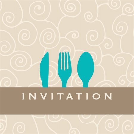 simsearch:400-07421498,k - Food/restaurant/menu design with cutlery silhouette Photographie de stock - Aubaine LD & Abonnement, Code: 400-04001253