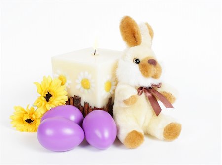 Easter egg and rabbit Stock Photo - Budget Royalty-Free & Subscription, Code: 400-04001326
