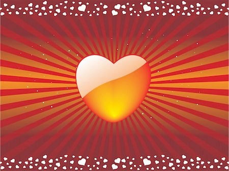 simsearch:400-05704637,k - Valentines Day background with Hearts, flower and wave, element for design, vector illustration Foto de stock - Super Valor sin royalties y Suscripción, Código: 400-04002265