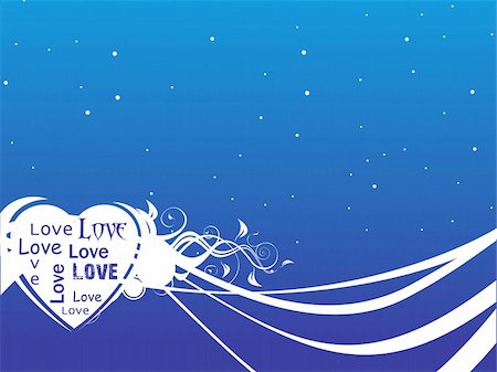 simsearch:400-05704637,k - Valentines Day background with Hearts, flower and wave, element for design, vector illustration Foto de stock - Super Valor sin royalties y Suscripción, Código: 400-04002271