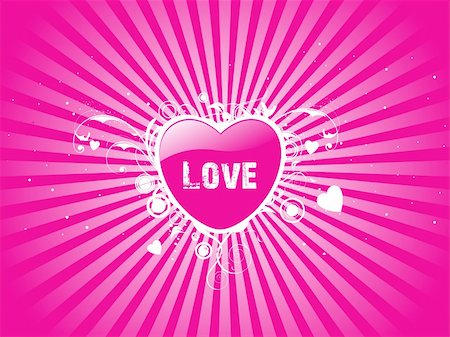 simsearch:400-04079766,k - Valentines Day background with Hearts, flower and wave, element for design, vector illustration Stock Photo - Budget Royalty-Free & Subscription, Code: 400-04002286