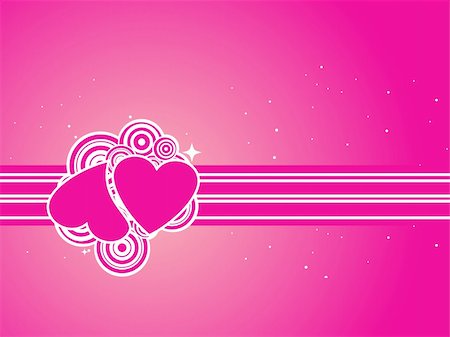 simsearch:400-06326335,k - Valentines Day background with Hearts, flower and wave, element for design, vector illustration Foto de stock - Super Valor sin royalties y Suscripción, Código: 400-04002304
