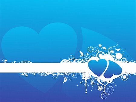 simsearch:400-05704637,k - Valentines Day background with Hearts, flower and wave, element for design, vector illustration Foto de stock - Super Valor sin royalties y Suscripción, Código: 400-04002300