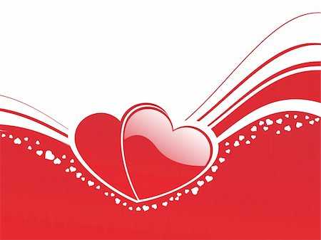 simsearch:400-05704637,k - Valentines Day background with Hearts, flower and wave, element for design, vector illustration Foto de stock - Super Valor sin royalties y Suscripción, Código: 400-04002301