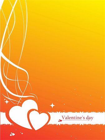 simsearch:400-04406888,k - Valentines Day background with Hearts, flower and wave, element for design, vector illustration Photographie de stock - Aubaine LD & Abonnement, Code: 400-04002302