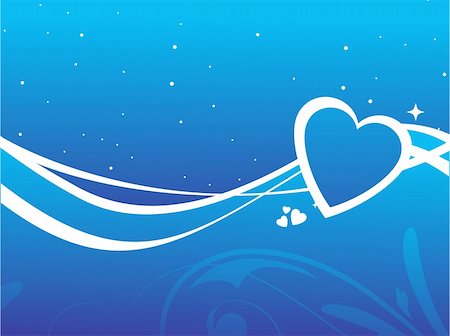 simsearch:400-04406888,k - Valentines Day background with Hearts, flower and wave, element for design, vector illustration Photographie de stock - Aubaine LD & Abonnement, Code: 400-04002316