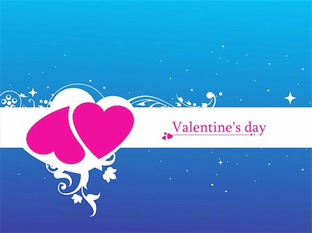 simsearch:400-04079766,k - Valentines Day background with Hearts, flower and wave, element for design, vector illustration Stock Photo - Budget Royalty-Free & Subscription, Code: 400-04002311