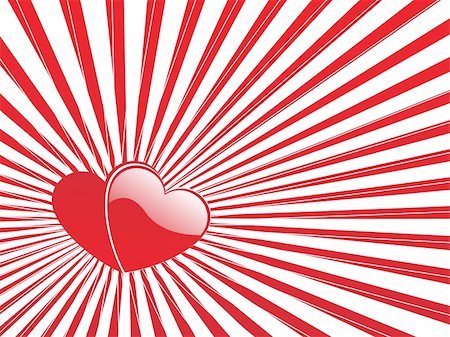 simsearch:400-05704637,k - Valentines Day background with Hearts, flower and wave, element for design, vector illustration Foto de stock - Super Valor sin royalties y Suscripción, Código: 400-04002313