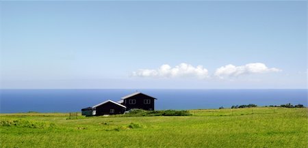 A farm standing by the ocean on Big Island, Hawaii Stock Photo - Budget Royalty-Free & Subscription, Code: 400-04002325