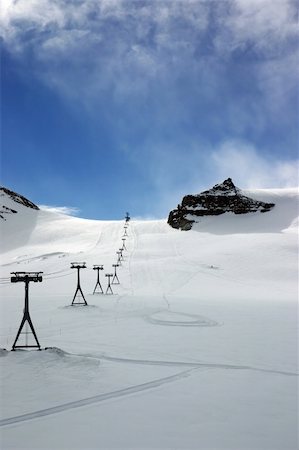 simsearch:400-04340231,k - Ski slopes and a lift in the Swiss alps Stock Photo - Budget Royalty-Free & Subscription, Code: 400-04002802