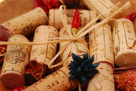 smithesmith (artist) - Various Corks and Golden plate decoration Stock Photo - Budget Royalty-Free & Subscription, Code: 400-04003453