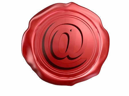 ringed seal - 3d rendered illustration of a red wax seal with an internet sign Photographie de stock - Aubaine LD & Abonnement, Code: 400-04003552