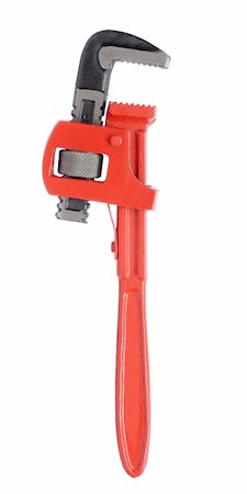 pipe wrench - Adjustable pipe wrench Photographie de stock - Aubaine LD & Abonnement, Code: 400-04003758