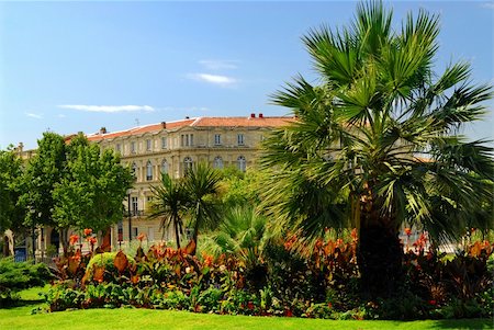 simsearch:400-04000933,k - Lush green park in city of Nimes in southern France Stock Photo - Budget Royalty-Free & Subscription, Code: 400-04003812