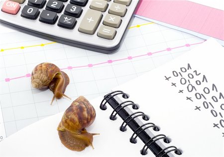This business is going really snail slow! Stock Photo - Budget Royalty-Free & Subscription, Code: 400-04015246