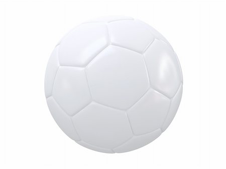 3d scene of the white soccer ball Stock Photo - Budget Royalty-Free & Subscription, Code: 400-04015290