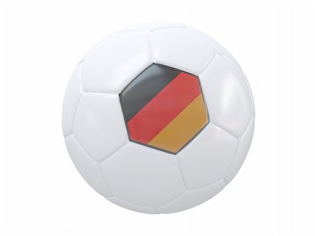 3d scene of the soccer ball with flag of the Germany Stock Photo - Budget Royalty-Free & Subscription, Code: 400-04015291