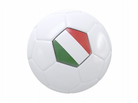 3d scene of the soccer ball with flag of the Italy Photographie de stock - Aubaine LD & Abonnement, Code: 400-04015293