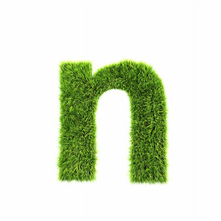 environnementaliste - grass lower-case letter Photographie de stock - Aubaine LD & Abonnement, Code: 400-04016061