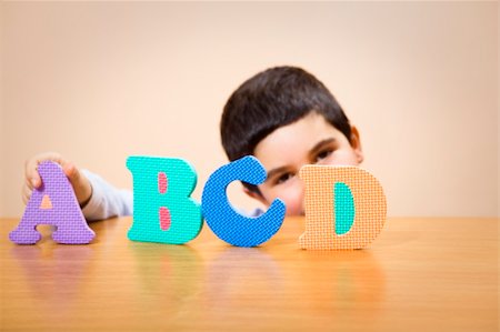 simsearch:400-05178086,k - child learning the ABC's. The focus i son the letter D. Some copy space Photographie de stock - Aubaine LD & Abonnement, Code: 400-04016968