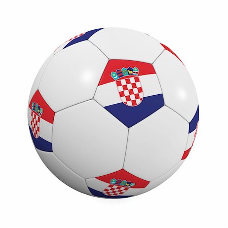 simsearch:400-07466044,k - Croatian Soccer Ball - very highly detailed Croatian soccer ball Stockbilder - Microstock & Abonnement, Bildnummer: 400-04017158