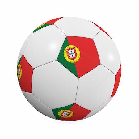 simsearch:400-07466044,k - Portuguese Soccer Ball - very highly detailed Portuguese soccer ball Stockbilder - Microstock & Abonnement, Bildnummer: 400-04017167