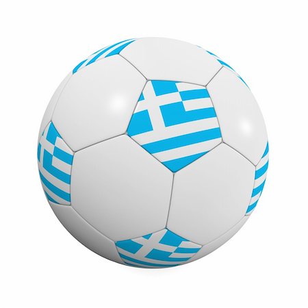 simsearch:400-07466034,k - Greek Soccer Ball - very highly detailed Greek soccer ball Stockbilder - Microstock & Abonnement, Bildnummer: 400-04017162