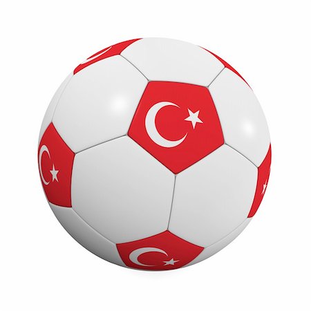 simsearch:400-07466044,k - Turkish Soccer Ball - very highly detailed Turkish soccer ball Stockbilder - Microstock & Abonnement, Bildnummer: 400-04017176