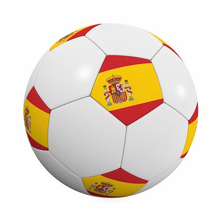 simsearch:400-07466044,k - Spanish Soccer Ball - very highly detailed Spanish soccer ball Stockbilder - Microstock & Abonnement, Bildnummer: 400-04017173