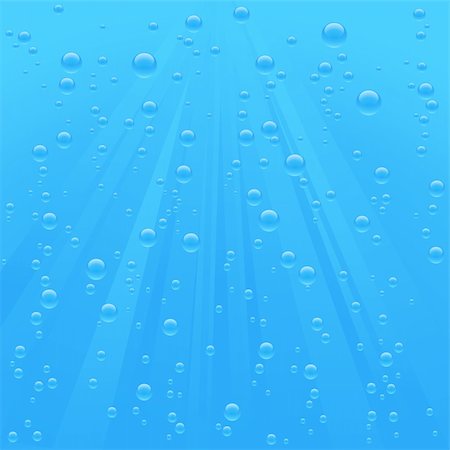 simsearch:400-04524078,k - air bubbles floating in blue clear water Foto de stock - Royalty-Free Super Valor e Assinatura, Número: 400-04017444