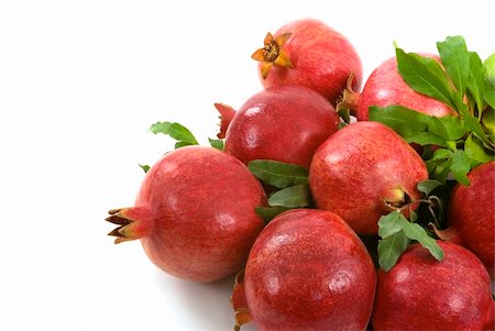 Organic pomegranates from my garden Foto de stock - Royalty-Free Super Valor e Assinatura, Número: 400-04017532