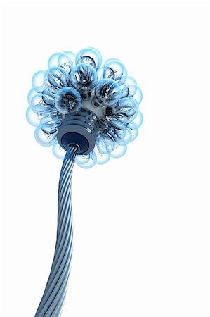 simsearch:400-04349341,k - dandelion made from electric bulbs Photographie de stock - Aubaine LD & Abonnement, Code: 400-04017961