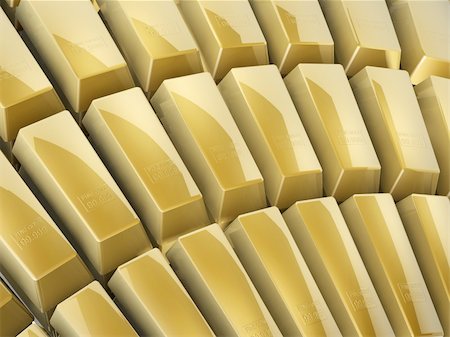 simsearch:400-04419120,k - 3d gold bars array on white background Photographie de stock - Aubaine LD & Abonnement, Code: 400-04018038