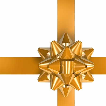 simsearch:400-06101480,k - golden gift ribbon and bow isolated on white background Stock Photo - Budget Royalty-Free & Subscription, Code: 400-04018077