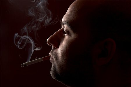simsearch:400-04631926,k - close up of an smoking man Stock Photo - Budget Royalty-Free & Subscription, Code: 400-04018147