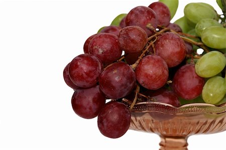 Red and green grape in brown glass vase Stock Photo - Budget Royalty-Free & Subscription, Code: 400-04018794