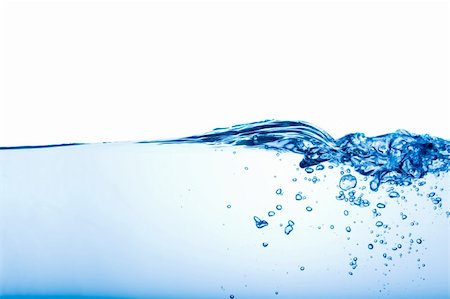 fizzy pop - Blue water wave over a white background Stock Photo - Budget Royalty-Free & Subscription, Code: 400-04019387