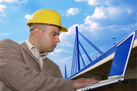 architect with laptop Stock Photo - Budget Royalty-Free & Subscription, Code: 400-04019431