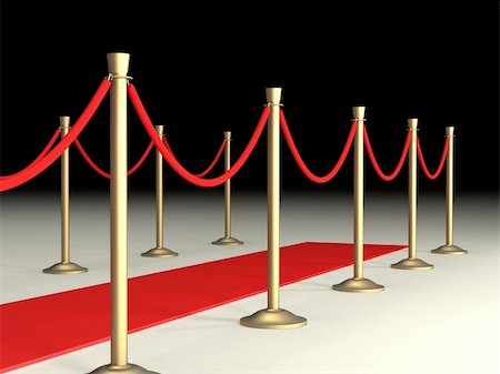 stanchion cordon - A special situation Stock Photo - Budget Royalty-Free & Subscription, Code: 400-04011067