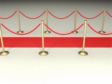 stanchion cordon - A special situation Stock Photo - Budget Royalty-Free & Subscription, Code: 400-04011068