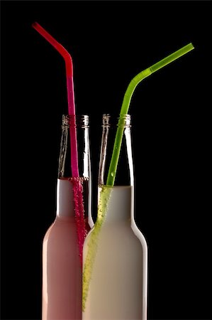 drink series: fresh  color cocktails with straw Stock Photo - Budget Royalty-Free & Subscription, Code: 400-04012291