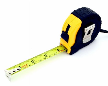simsearch:400-04923680,k - tape measure on white Stock Photo - Budget Royalty-Free & Subscription, Code: 400-04012351
