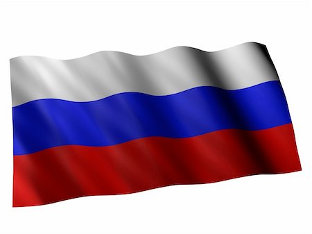 simsearch:400-03994118,k - 3d rendered illustration of the russian flag Foto de stock - Super Valor sin royalties y Suscripción, Código: 400-04012421