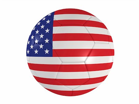 simsearch:400-04497095,k - 3d rendered illustration of a football with the american banner Stockbilder - Microstock & Abonnement, Bildnummer: 400-04012474