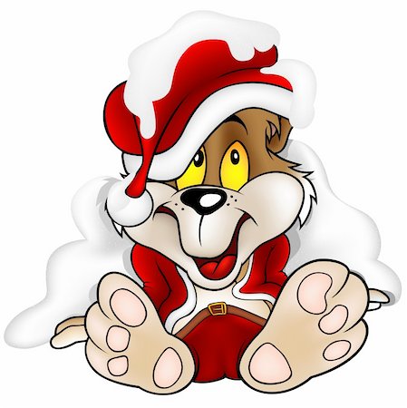 simsearch:400-04162983,k - Sweet Bear as Santa Claus - detailed cartoon illustration as vector Foto de stock - Super Valor sin royalties y Suscripción, Código: 400-04012670