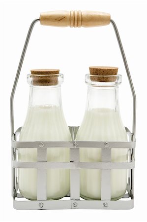 simsearch:400-09082204,k - Breakfast milk isolated on a white background. Foto de stock - Royalty-Free Super Valor e Assinatura, Número: 400-04013032