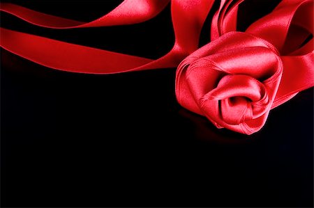 silk thread texture - silk red rose on the black background Stock Photo - Budget Royalty-Free & Subscription, Code: 400-04013488