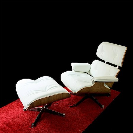 Retro style of armchair with leg rest Stock Photo - Budget Royalty-Free & Subscription, Code: 400-04013749