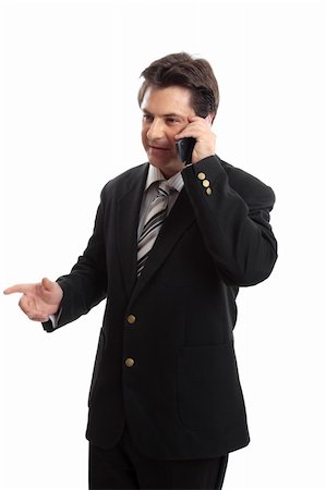 simsearch:400-08159440,k - Businessman having conversation  on the mobile phone. Stock Photo - Budget Royalty-Free & Subscription, Code: 400-04013899